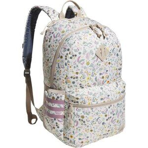 adidas 3-Stripe Classic Backpack for Unisex Meadow Floral Wonder White 16 inch